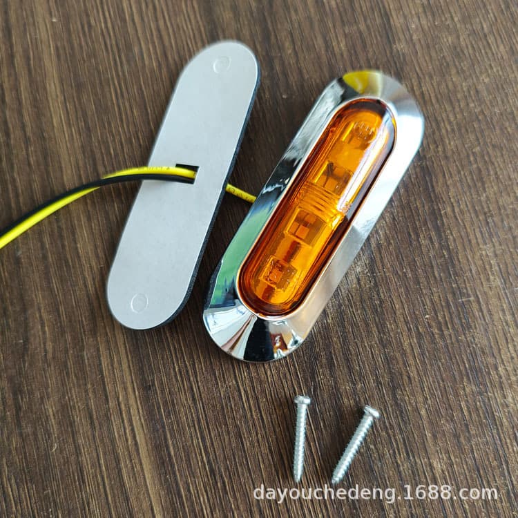 4LED Truck Side Light 12V-24V Truck Turn Signal Light Cab Side Gel Filled Signal