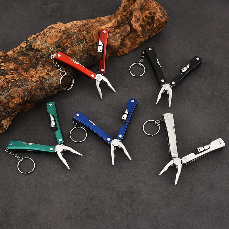 Multi-function Pliers LED Flashlight Pliers Outdoor Portable Mini Tool Pliers Survival Tool Camping Knife
