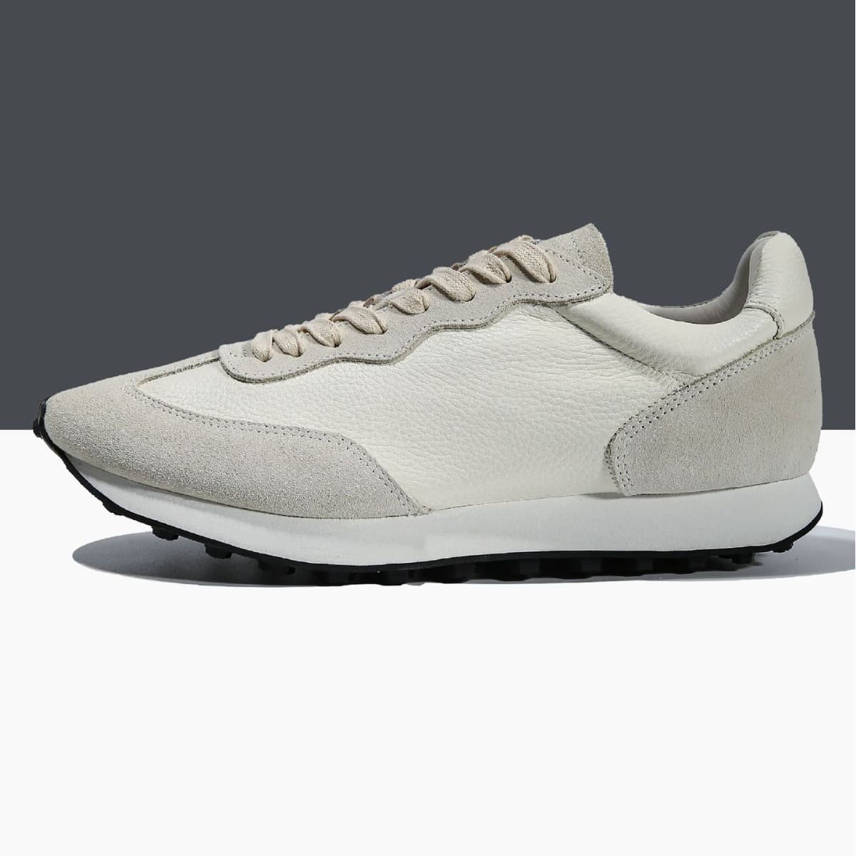 European Style Versatile Genuine Leather Agam Sneakers Top Layer Cowhide Men's Shoes Trendy 2024 Autumn Men's Sports Casual Shoes