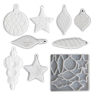DIY Ocean Conch Starfish Plaster Aroma Stone Mold Christmas Star Snowflake Lamp Painted Hanging Sign Silicone Mold