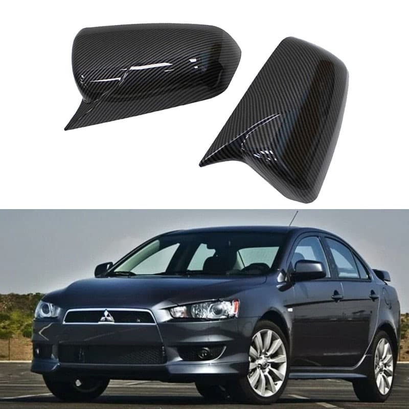 Suitable for 2008-2016 Mitsubishi Lancer X EX EVO model horn rearview mirror housings and rearview mirror cover trim