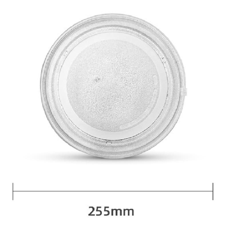 Microwave Glass Turntable Plate Tray 25.5CM, Flat Glass Plate 25CM Flat Base 255mm