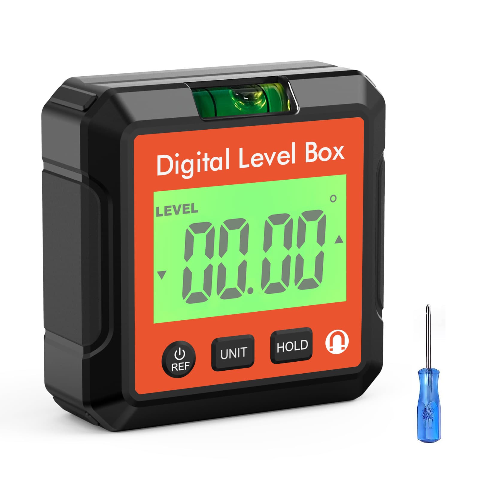 Cross-border Digital Display Electronic Protractor Inclinometer Level Gauge Mini Magnetic Slope Meter Angle Measurement