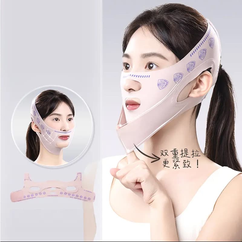 Upgraded Pressurized Double-Layer V-Line Band Miracle Slimming Face Firming Lift Nasolabial Folds Improvement Facial Inner Contour