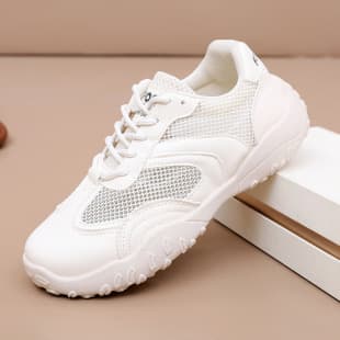 (Drop Shipping) New Women's Casual Sports Shoes German Training Shoes Mesh Breathable Agni Shoes White Shoes Flat Shoes