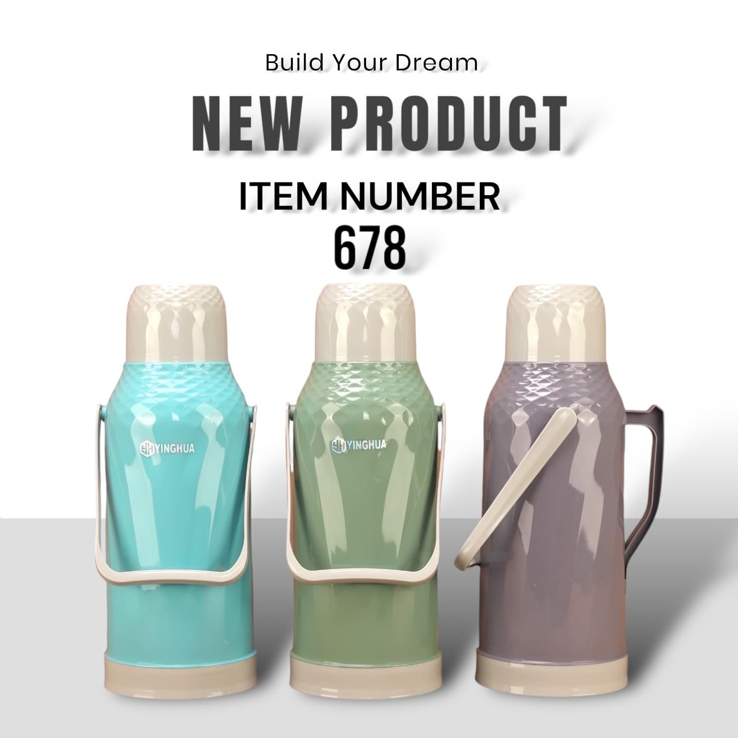Sakura 678 Vacuum Flask 3.2L Large Capacity Hot Water Bottle Thermos Tea Bottle