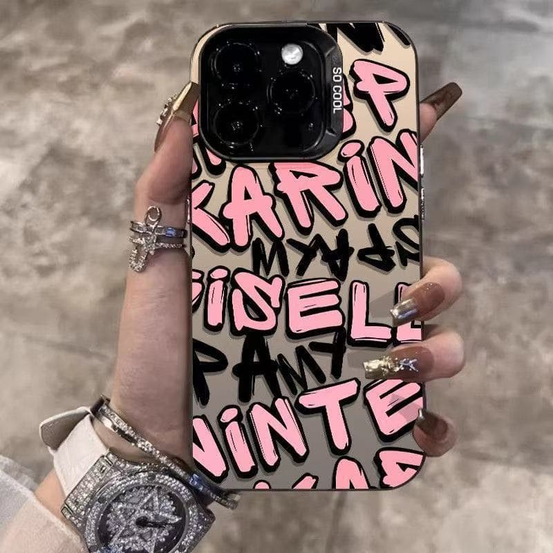 Personalized English suitable for Apple 17Promax mobile phone case Personalized vitality shell iPhone16/15/14 Europe and America 13