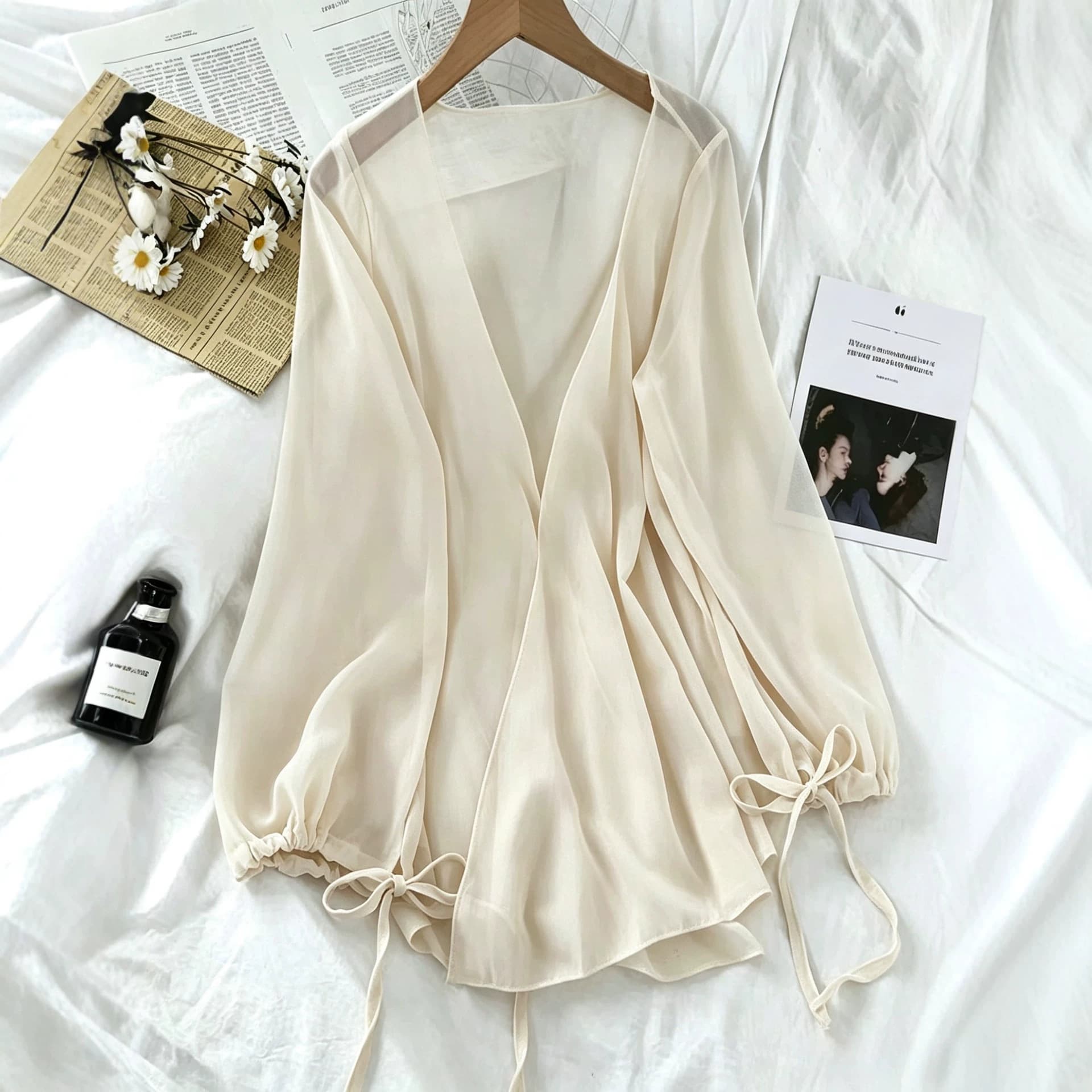 Chiffon Sun Protection Shirt for Women 2026 New Style Cardigan Open Front Top Shawl Summer Thin Jacket to Match Dresses