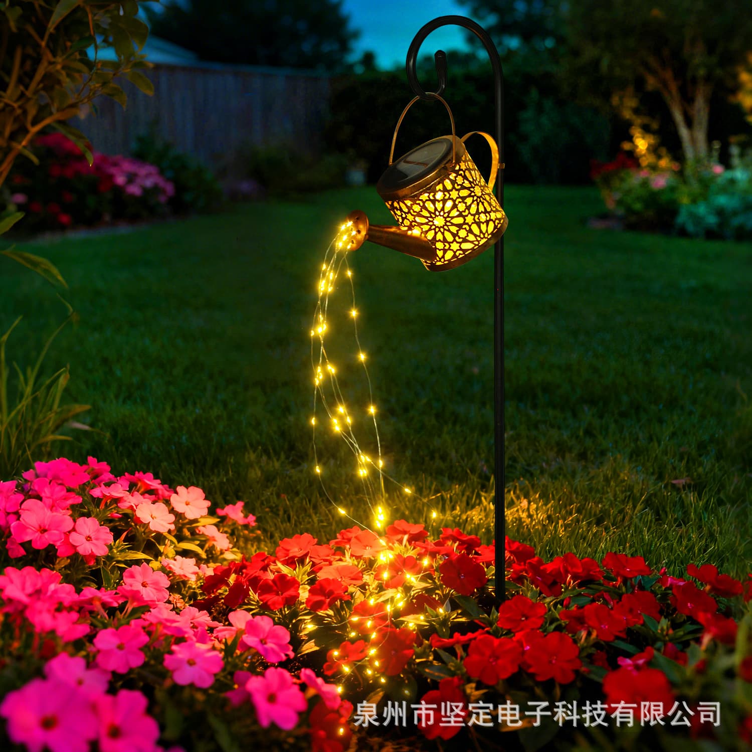 Solar Watering Can Landscape Light Outdoor Garden Decorative Light String Waterproof Night Light Balcony Villa Decor