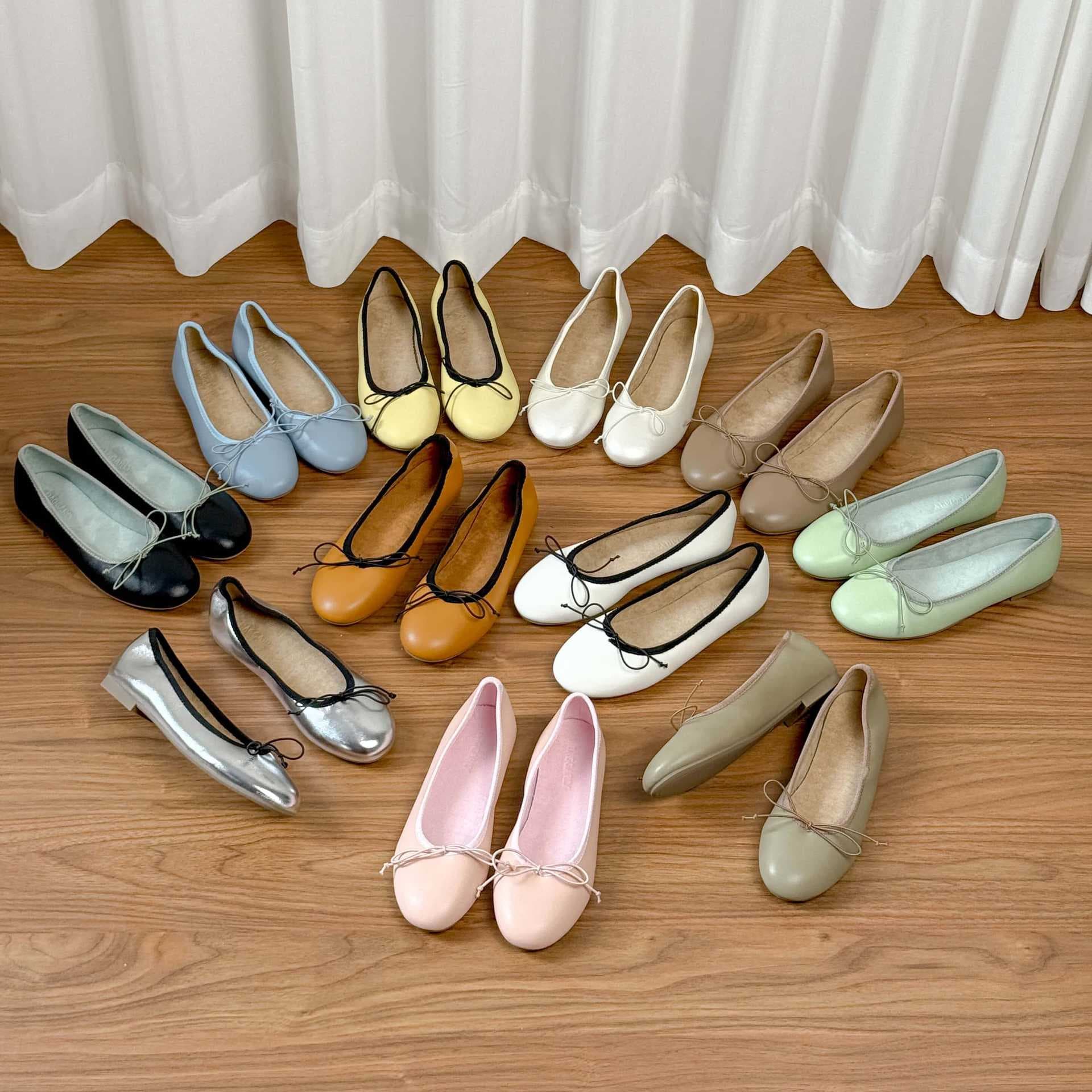 Sheepskin Grape Ma Style Ballet Flats for Women, Bow, Square Toe, Shallow Mouth, Large Size Single Shoes