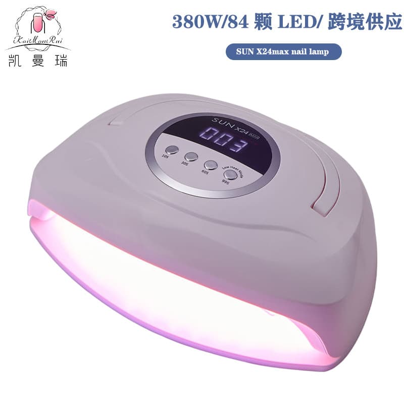 High-Power Nail Lamp Quick-Drying Non-Black Hand Gel Polish Phototherapy Lamp Convenient with Handle Red Light Nail Baking Lamp