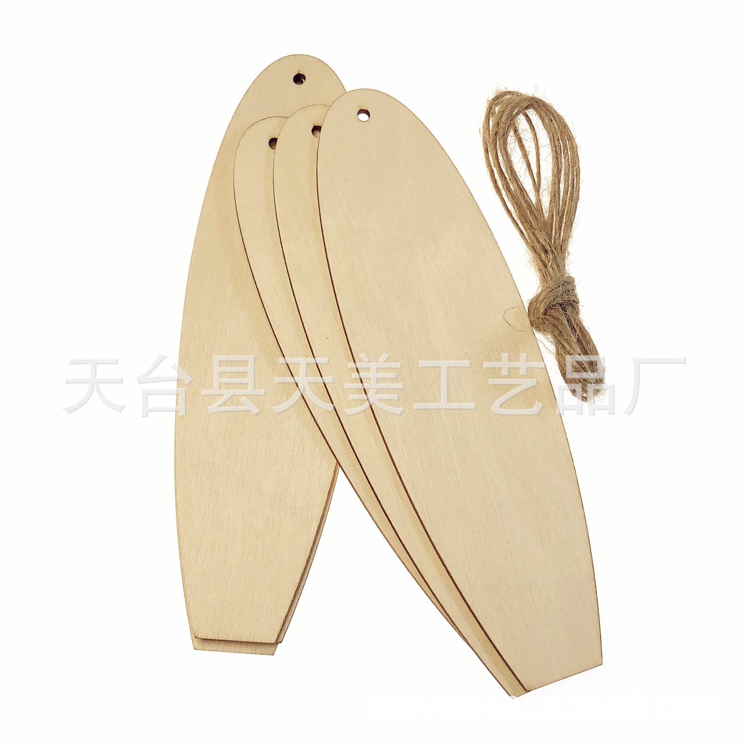Manufacturer wholesale children's educational painted surfboard sailboard rectangular wooden board handmade DIY wood chip decorative pendant