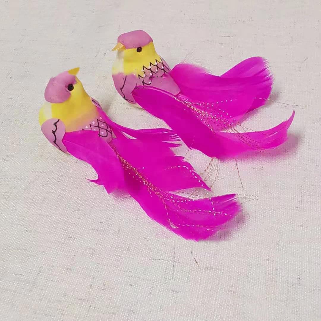 Simulated Wedding Canary/Lovebird/Artificial Feather Small Bird/Plate Decoration Wedding Ornament