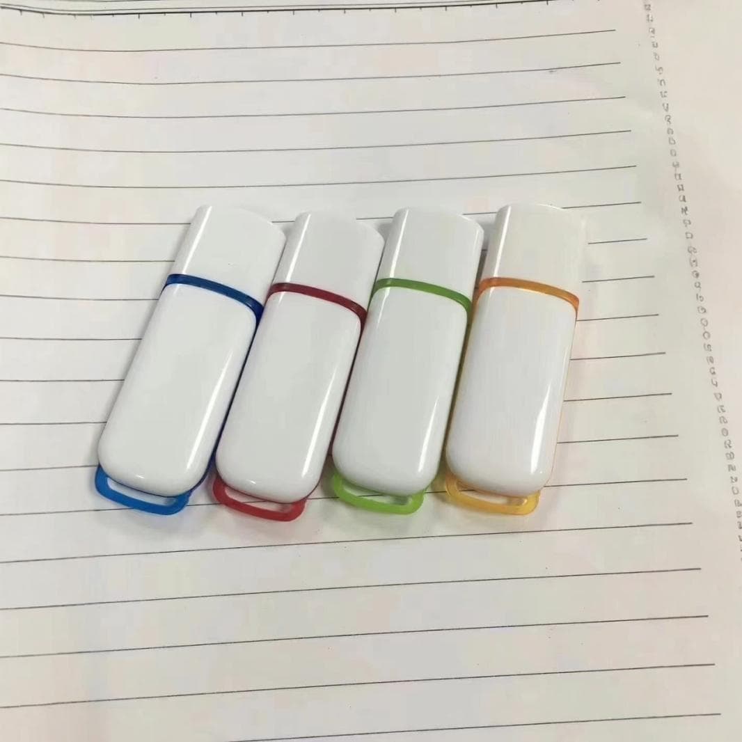 Plastic Apple Disc First and Second Generation Color Middle Frame USB Case, ABS Plastic Small White Shell USB Drive Including Tax and Shipping
