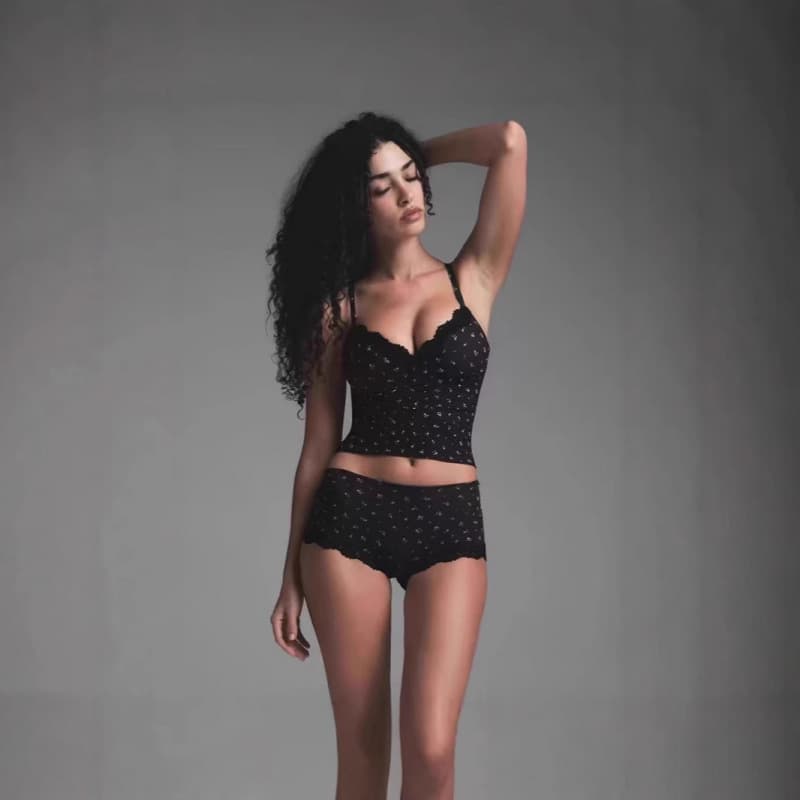 SKIMS FITS EVERYBODY LACE PUSH-UP Sexy Push-Up Lace Camisole