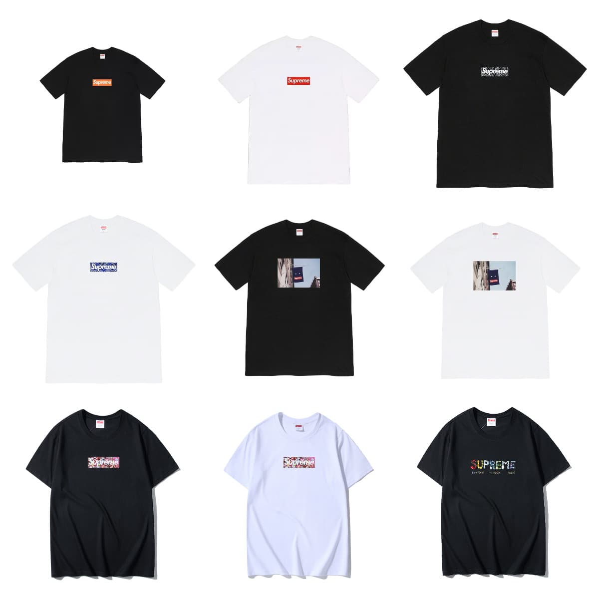 Cross-border American streetwear Supreme novelty BOX classic letter print loose short sleeve street style American T-shirt