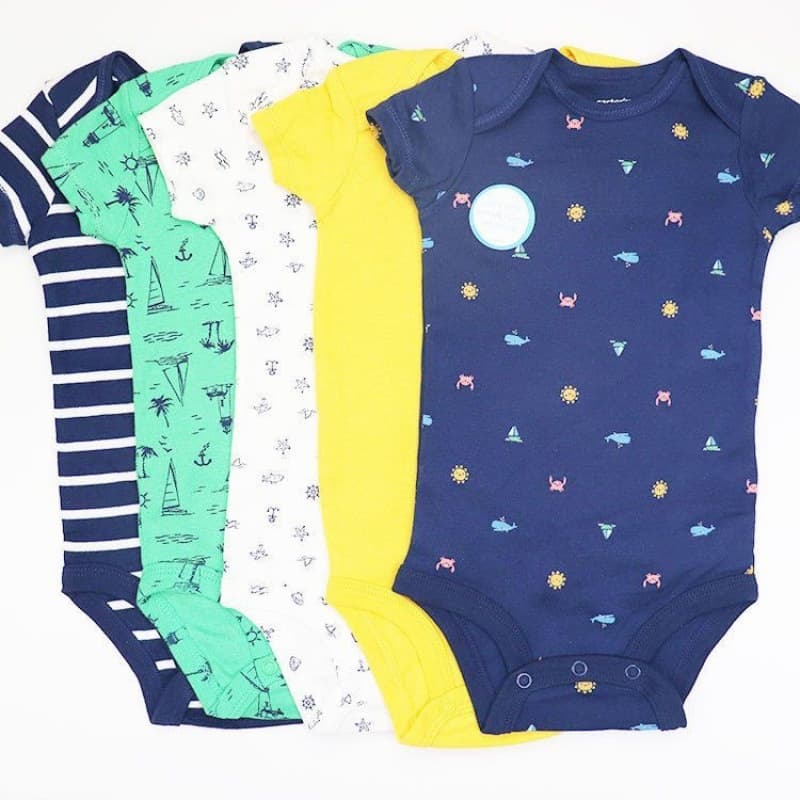 Newborn summer short-sleeved triangle jumpsuit infant jumpsuit baby pure cotton coveralls
