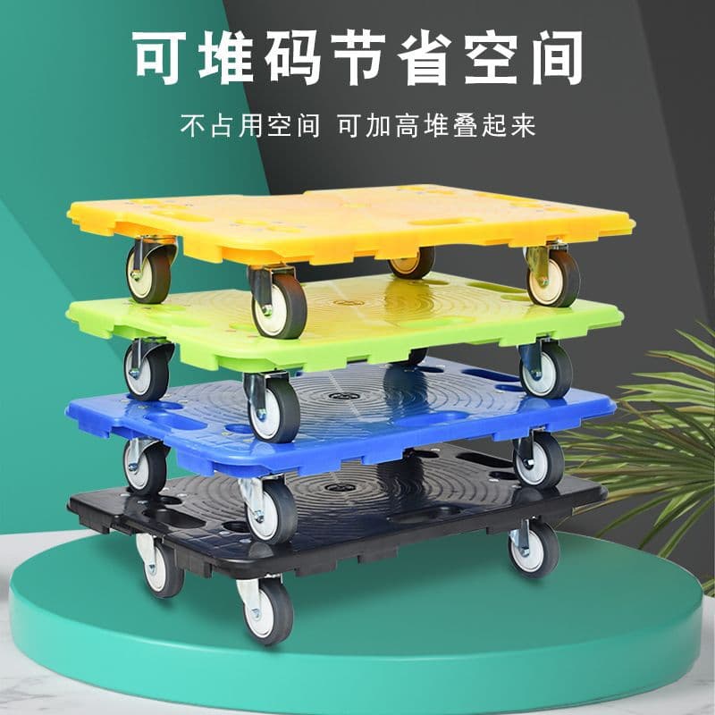 Small electric flatbed cart for mobile vending, featuring four-wheel movable turnover system and universal supply chain