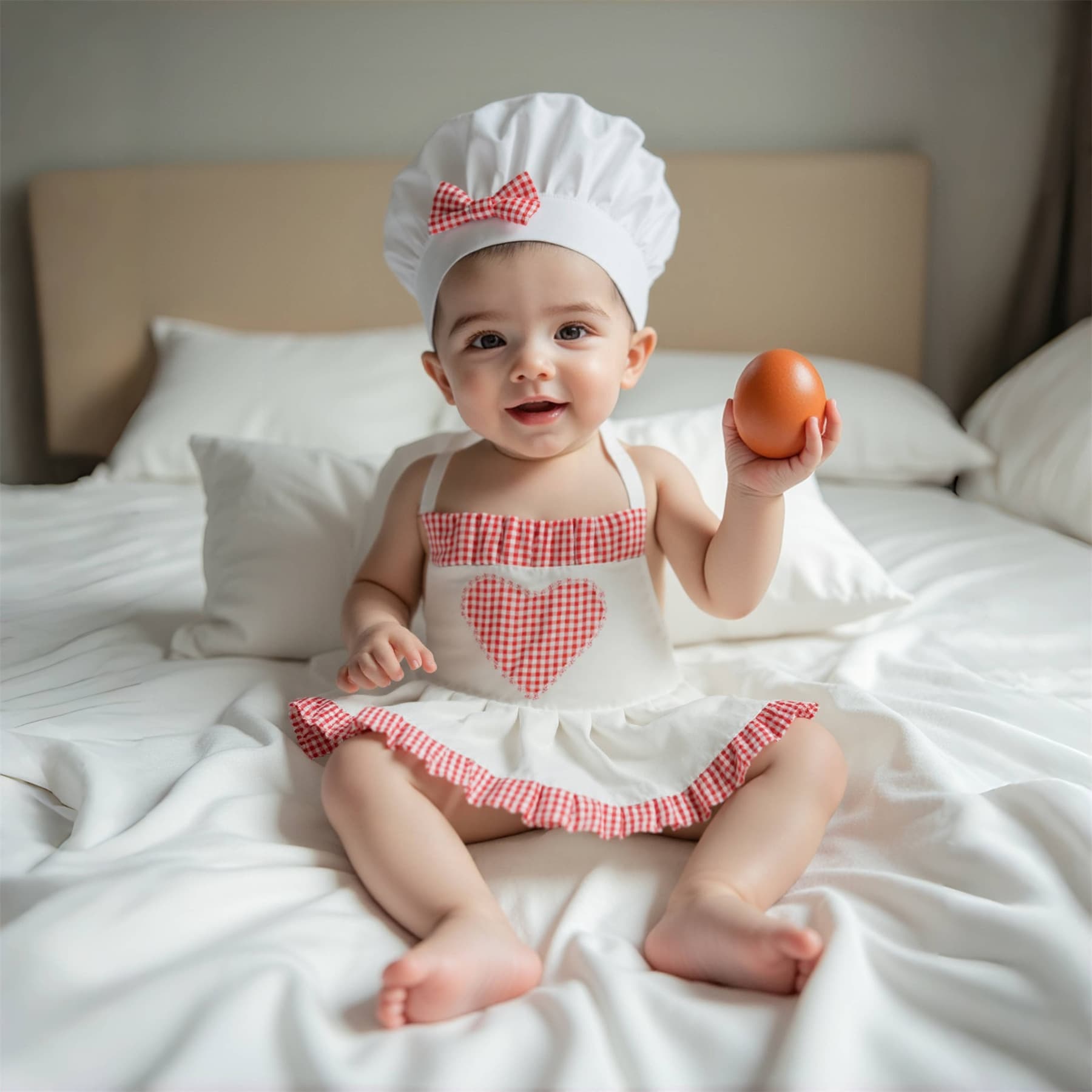 New newborn chef photography clothing full moon chef apron styling props photo studio 100-day photo clothing