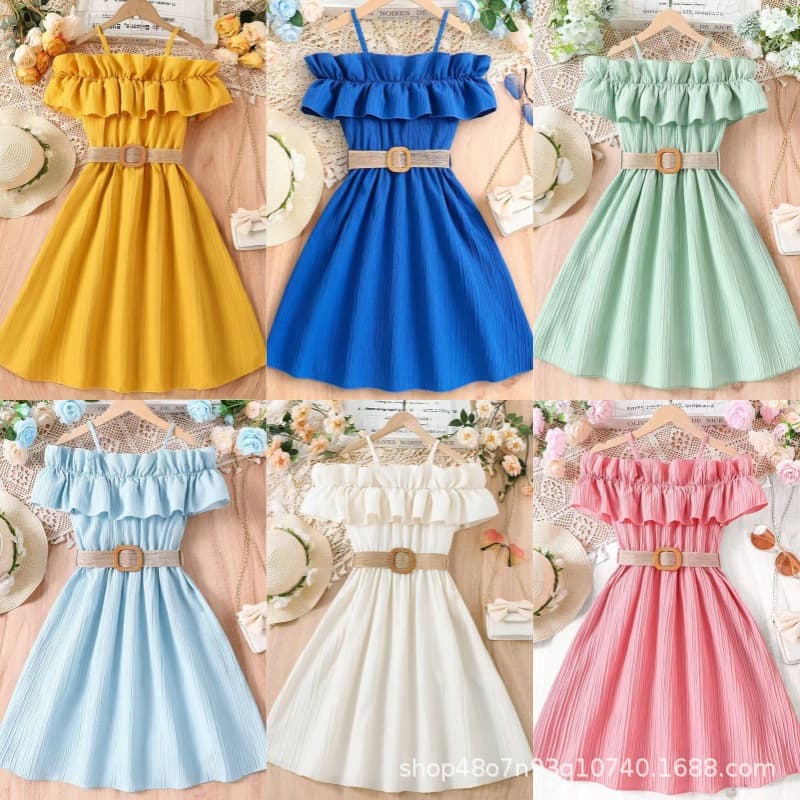Cross-border Amazon New Summer Fashion Dresses for Girls