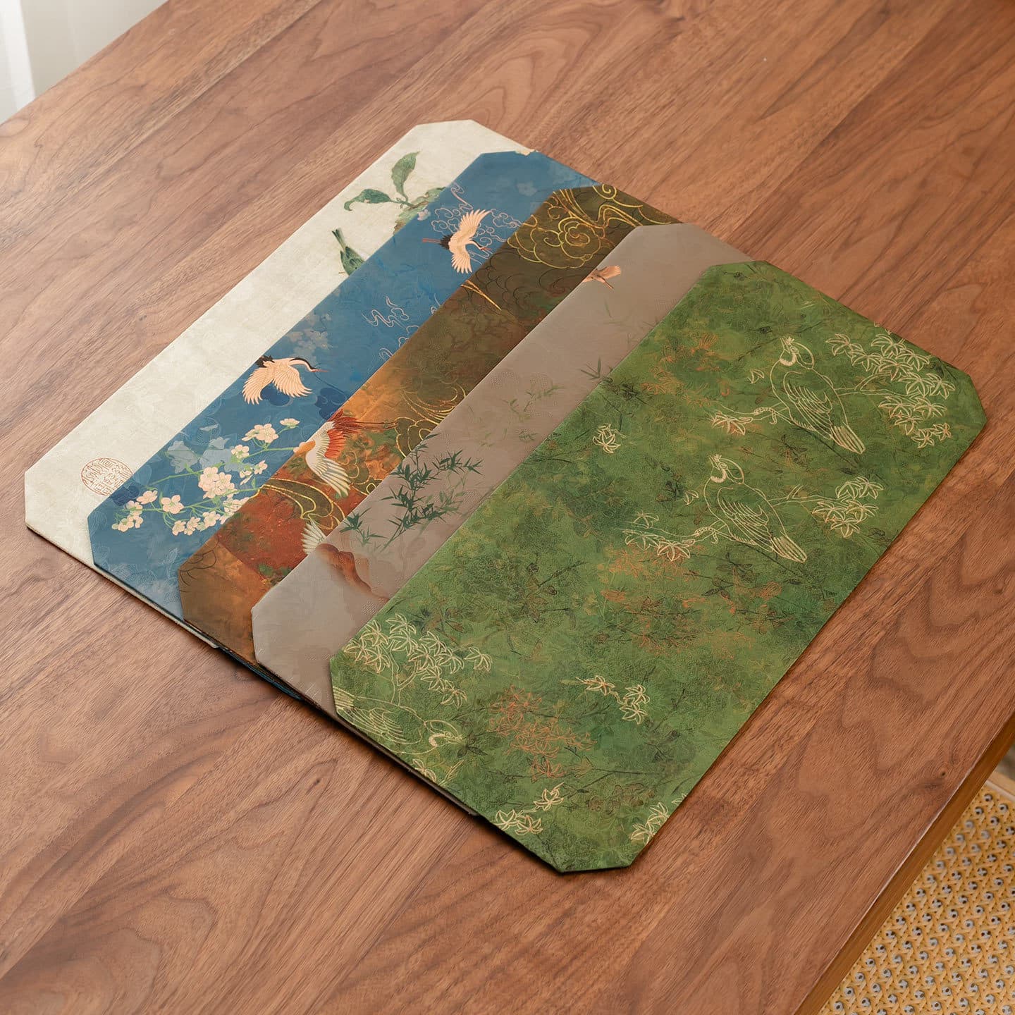 Double-Sided Tea Mat Waterproof Table Runner Dry Brewing Imitation Gambiered Guangdong Gauze Heat Insulation Pad Round Chinese Zen Tea Tray Mat