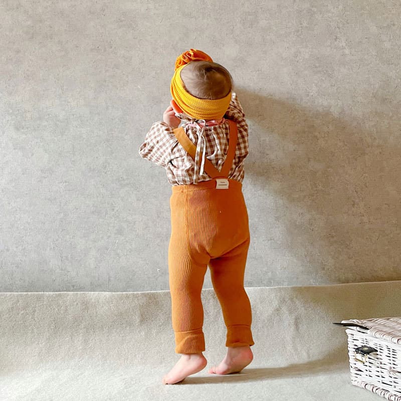 Spanish style spring and autumn high-waist overalls cropped pants, baby big bottom base layer pants, infant base layer pants
