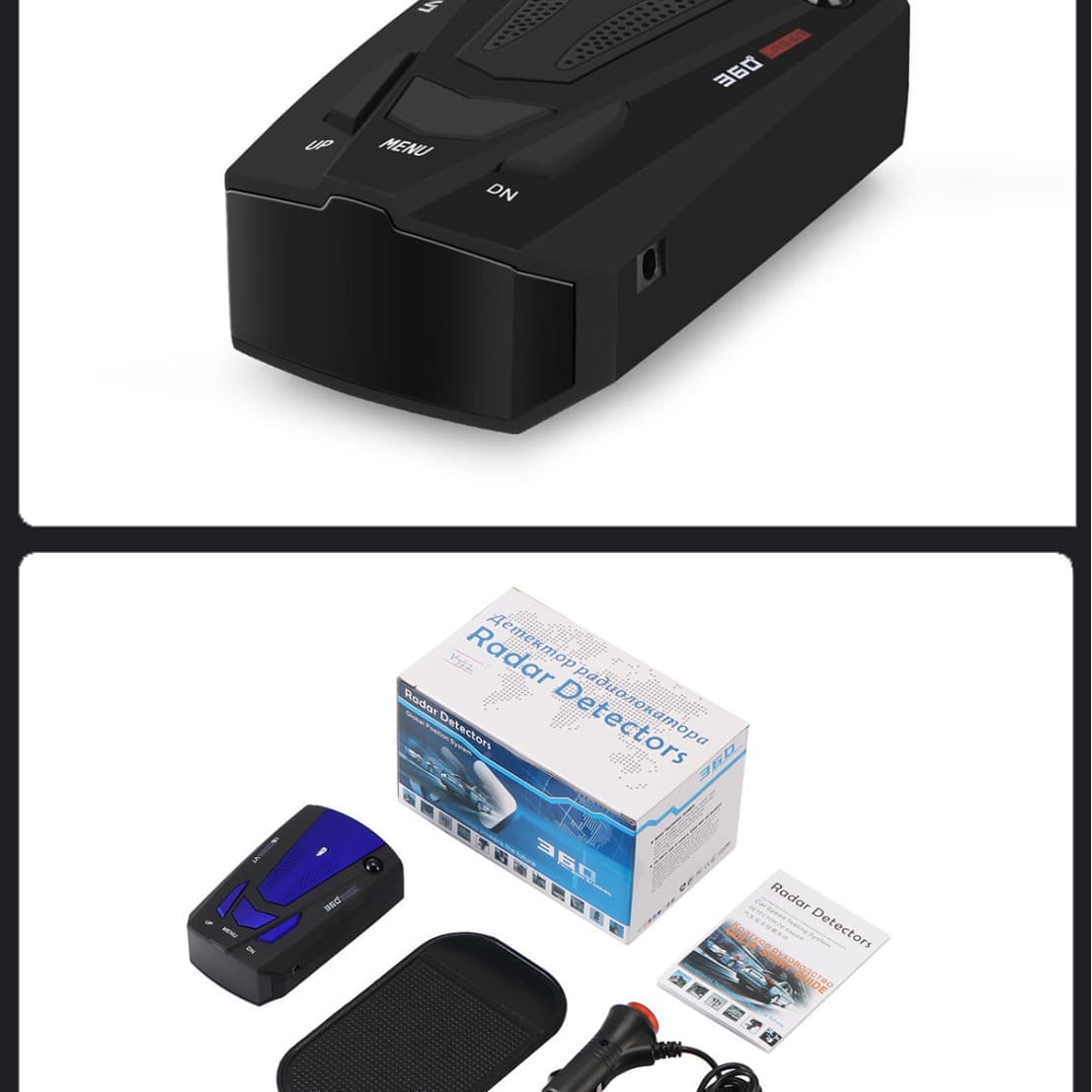 V7 Export Electronic Dog Radar Speed Instrument Vehicle Electronic Dog Portable Radar Speedometer with English and Russian Languages