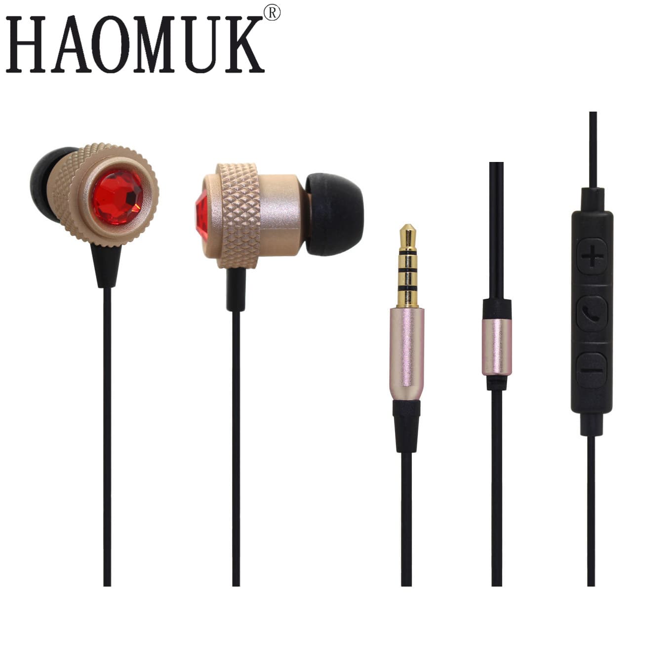 Cross-border Mobile Music Headphones Noise Isolation Stereo Subwoofer Surround Sound Wired Earplugs Manufacturer Wholesale