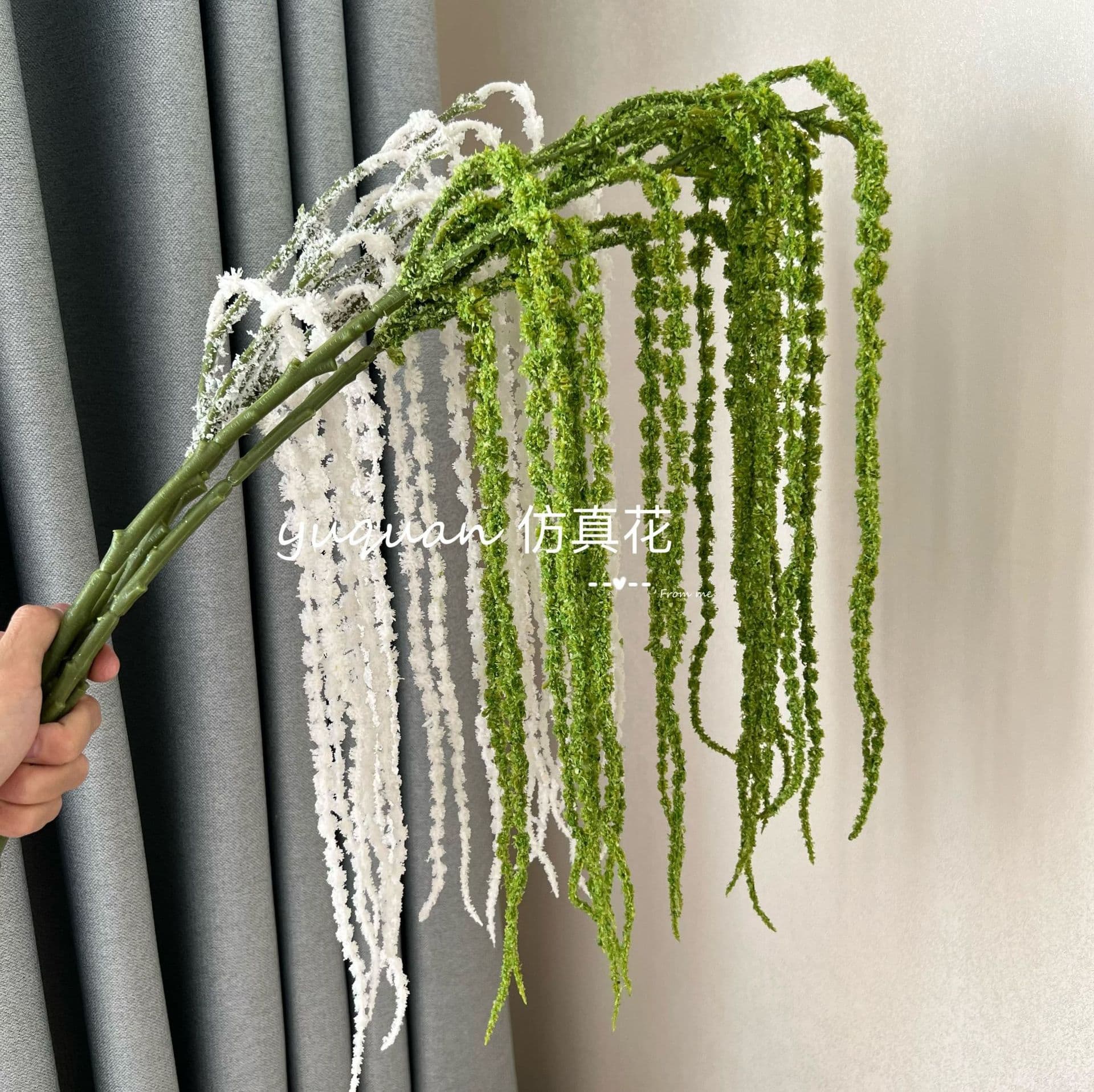 Hanging Rice Pearl Artificial Flowers for Wedding Scene Decoration Soft Decoration Flower Materials Banquet Hall Guide Decoration Hanging Rice Flowers