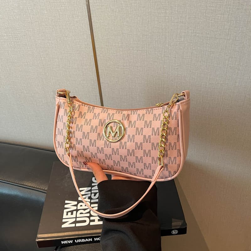 Fashionable Small Bag for Women 2026 New Trendy Underarm Bag Printed Chain Shoulder Crossbody Bag