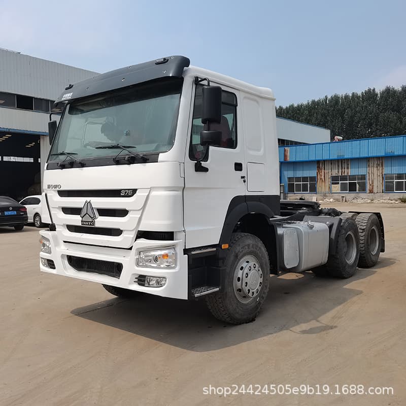 Transfer used 10-wheel Howo tractor double axle semi-trailer trailer head 380 horsepower cargo transport head