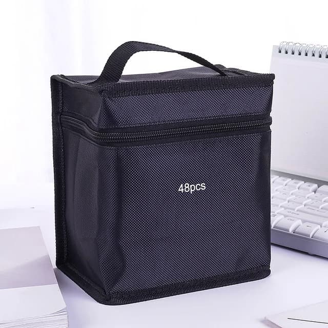 Large Capacity Marker Pen Pouch for Kids, Student Art Pen Storage Bag, Polyester Tote Bag, Factory Wholesale
