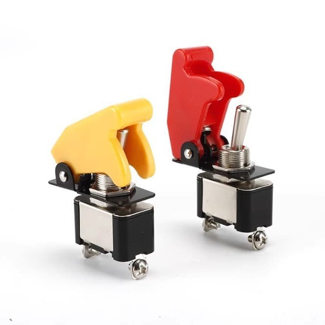 KN3A-101AP Toggle Switch 12MM Rocker Arm for Car Modification, Marine, Steering, 2-Pin 2-Position ON-OFF