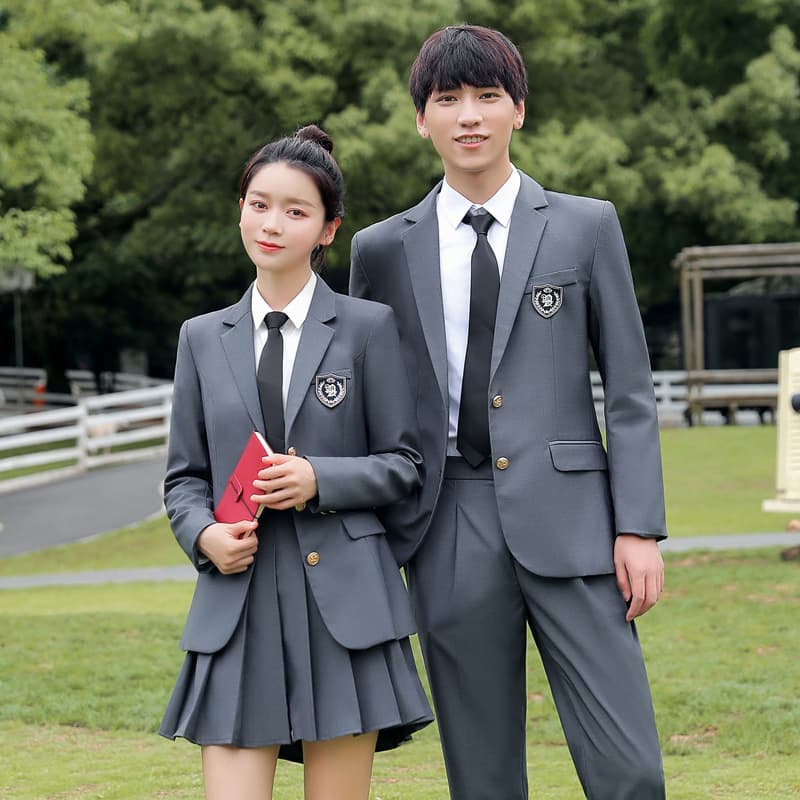 High School Student Uniform Suit Set, Autumn/Winter College Style, Performance, Graduation, Middle School JK Uniform, British Style