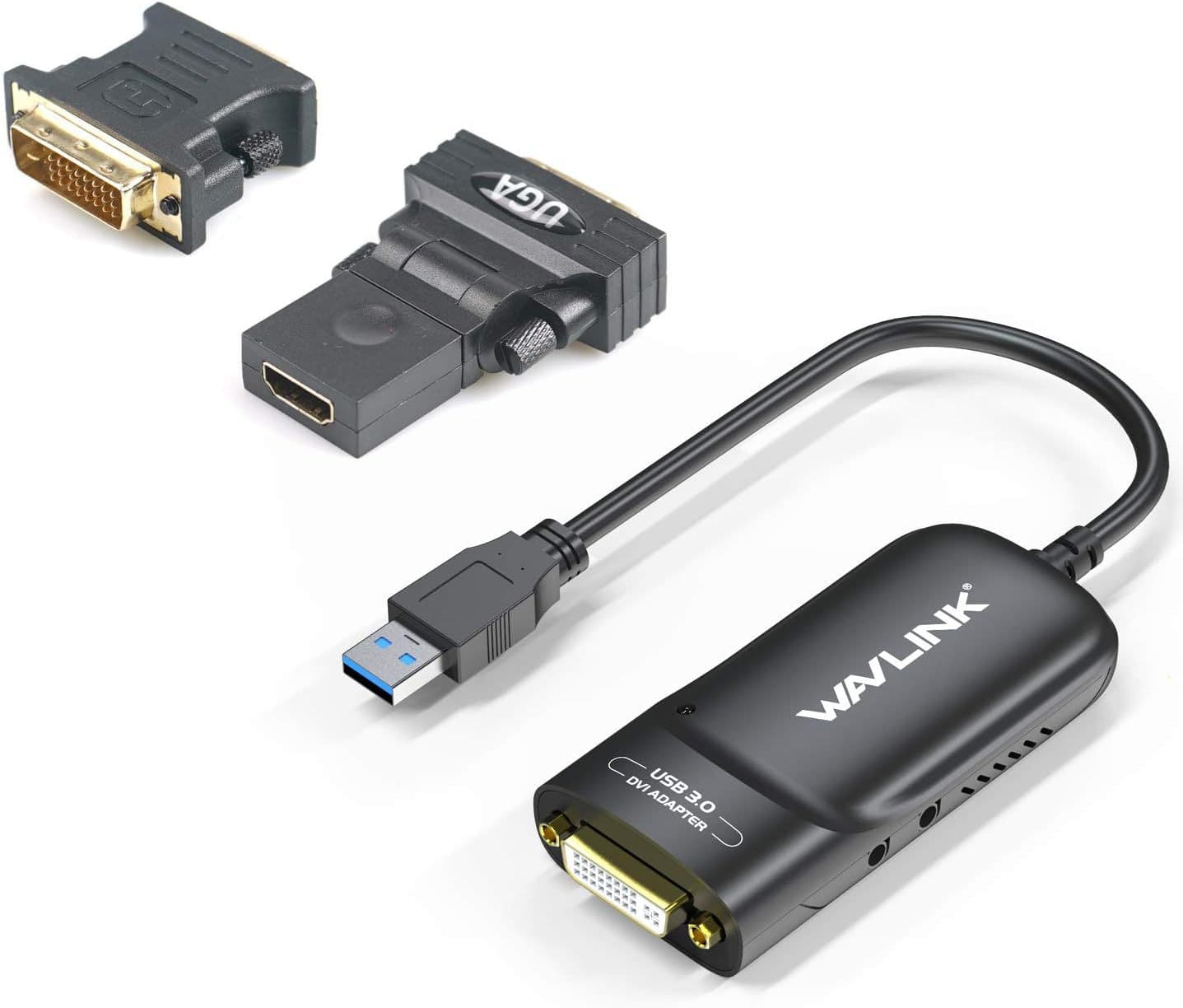 WAVLINK USB 3.0 to DVI/VGA Universal Video Graphics Adapter with Audio Port