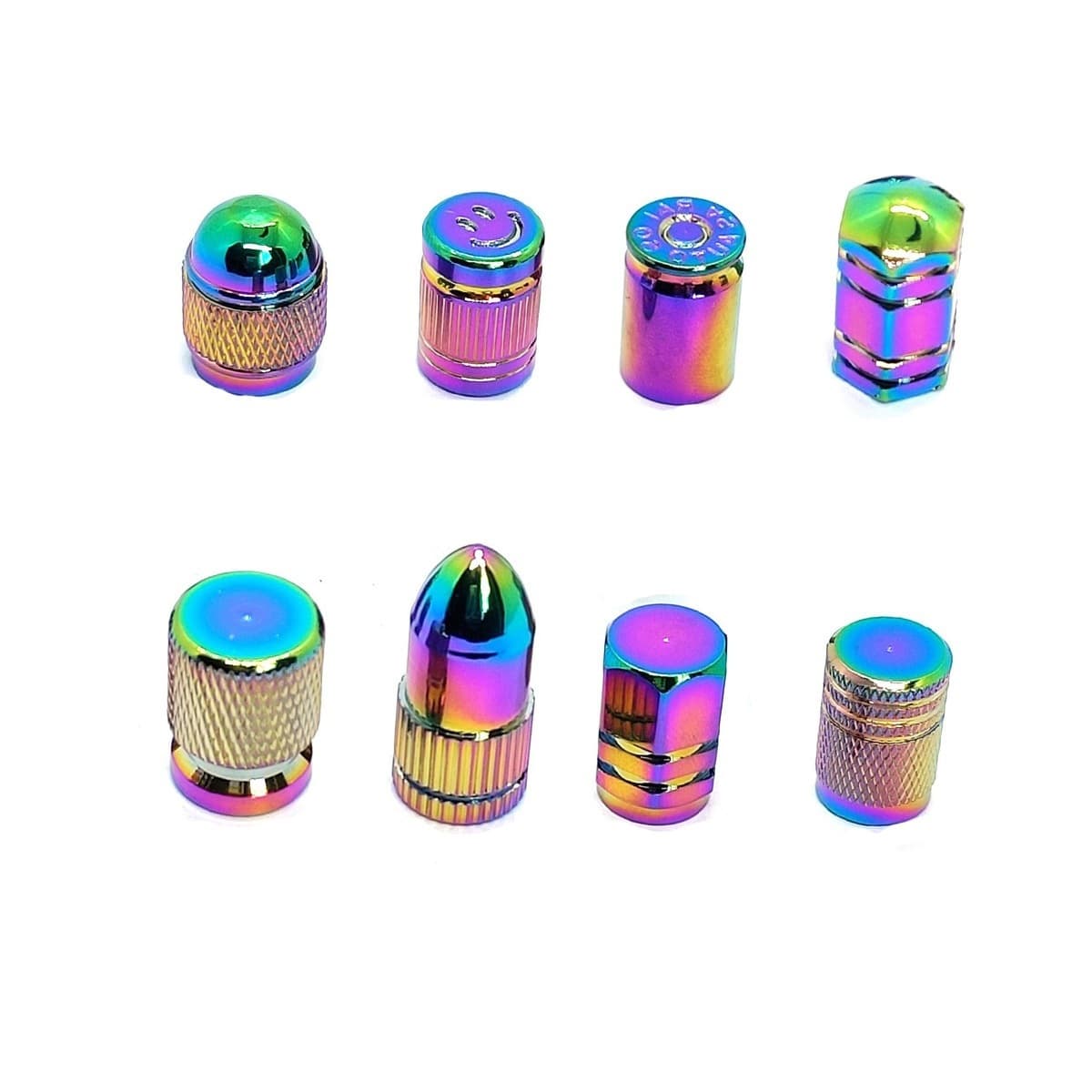 Factory Direct Supply Magic Color Hexagon Series Valve Stem Caps, Multiple Styles Available, Universal American Thread