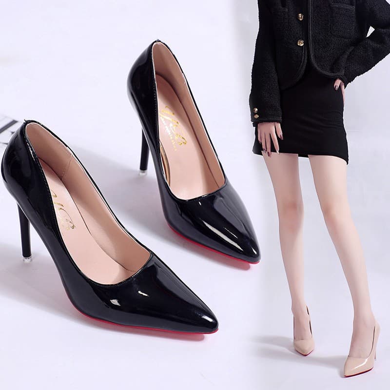 Pointed Toe Shallow Mouth Women's Single Shoes 2025 New Arrival Women's Shoes Spring Summer European and American Style Large Size High Heel Women's Thin Heel Work Shoes