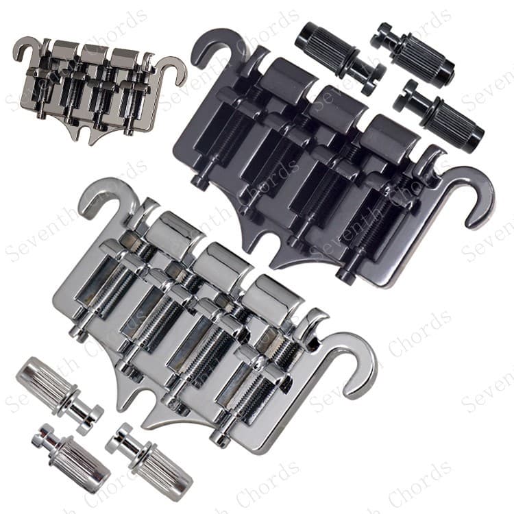 Integrated Curved 4-String Electric Bass Bridge Tailpiece 4-String Bass Bridge Bass Accessories