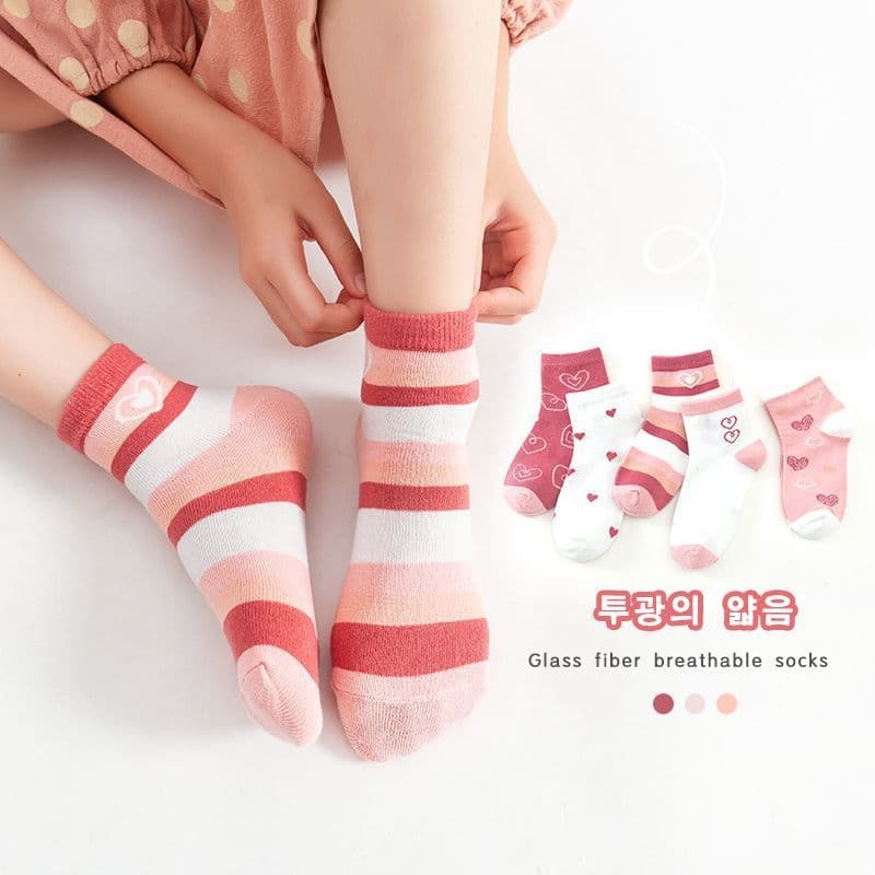 Children's socks in autumn and winter for boys and girls, versatile princess lace, medium and large children, babies and children, Korean style cute mid-calf socks