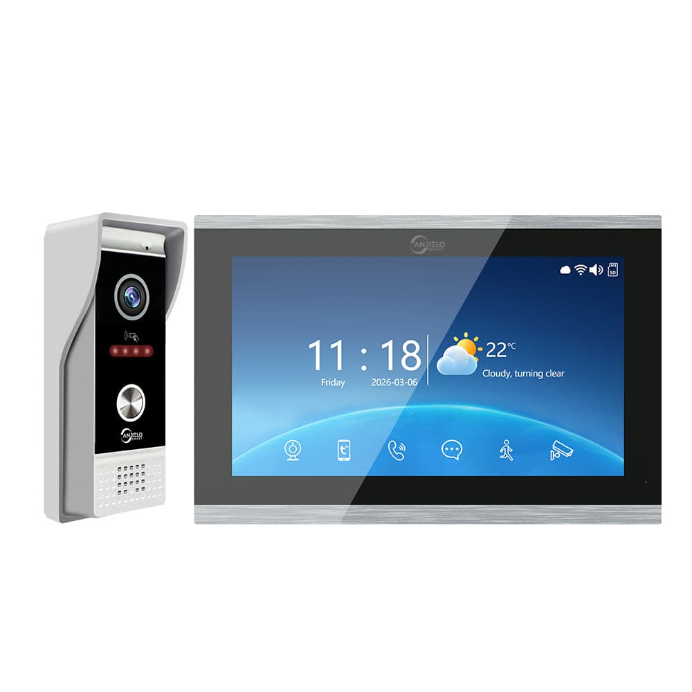 Anjielosmart Tuya Touchscreen Wireless Video Intercom Camera with IC Card Remote Unlock Smart