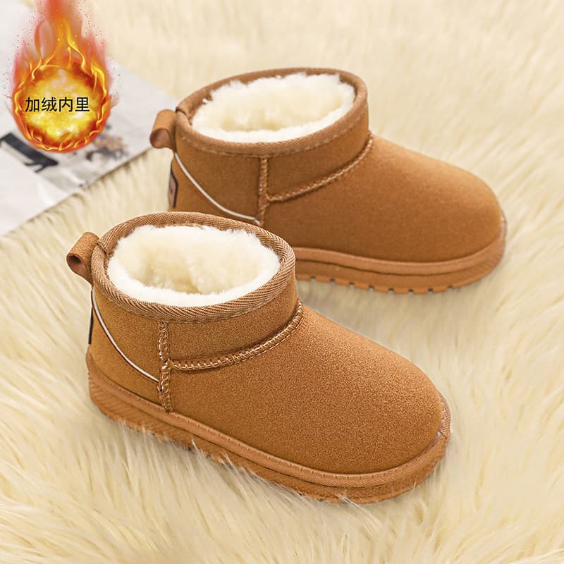Girls' Cotton Shoes Winter Warm Lightweight Fleece-Lined Thickened Warm Korean Style Puffer Shoes Student Snow Boots Hot Sale Special Price