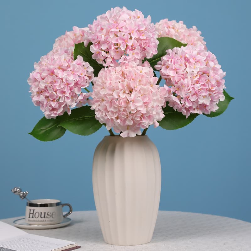 Foreign trade simulation big branch hydrangea home decoration wedding event ornaments flower arrangement props fake flowers love concubine small hydrangea