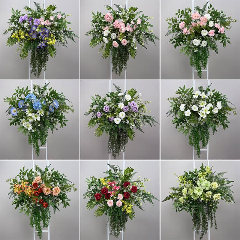 Wedding Artificial Flower Decoration Hanging Floral Dots Engagement Party Silk Flowers Forest Style Wedding Decor