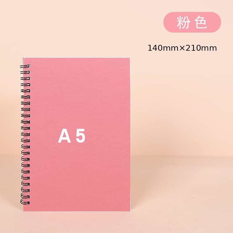 Minimalist Spiral Notebook Wholesale in Stock, Cross-Border Best Seller, Vintage Thick Exercise Book, Notebook, Customizable