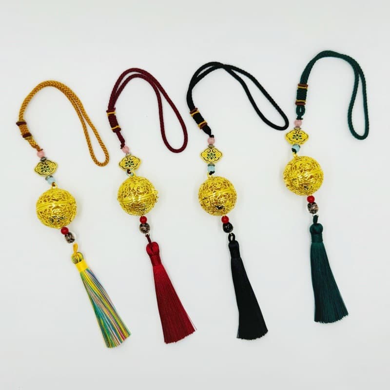 Shaanxi Museum Grape Flower Bird Pattern Sachet Xi'an Souvenir Cultural Creation Yang Guifei Same Style Hollow-out Sachet