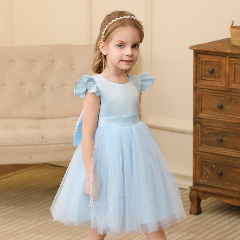 Girls' Best-Selling Princess Wedding Dress Children's Summer Cross-Border Gown New Puffy Dress Kids' Dress Wholesale