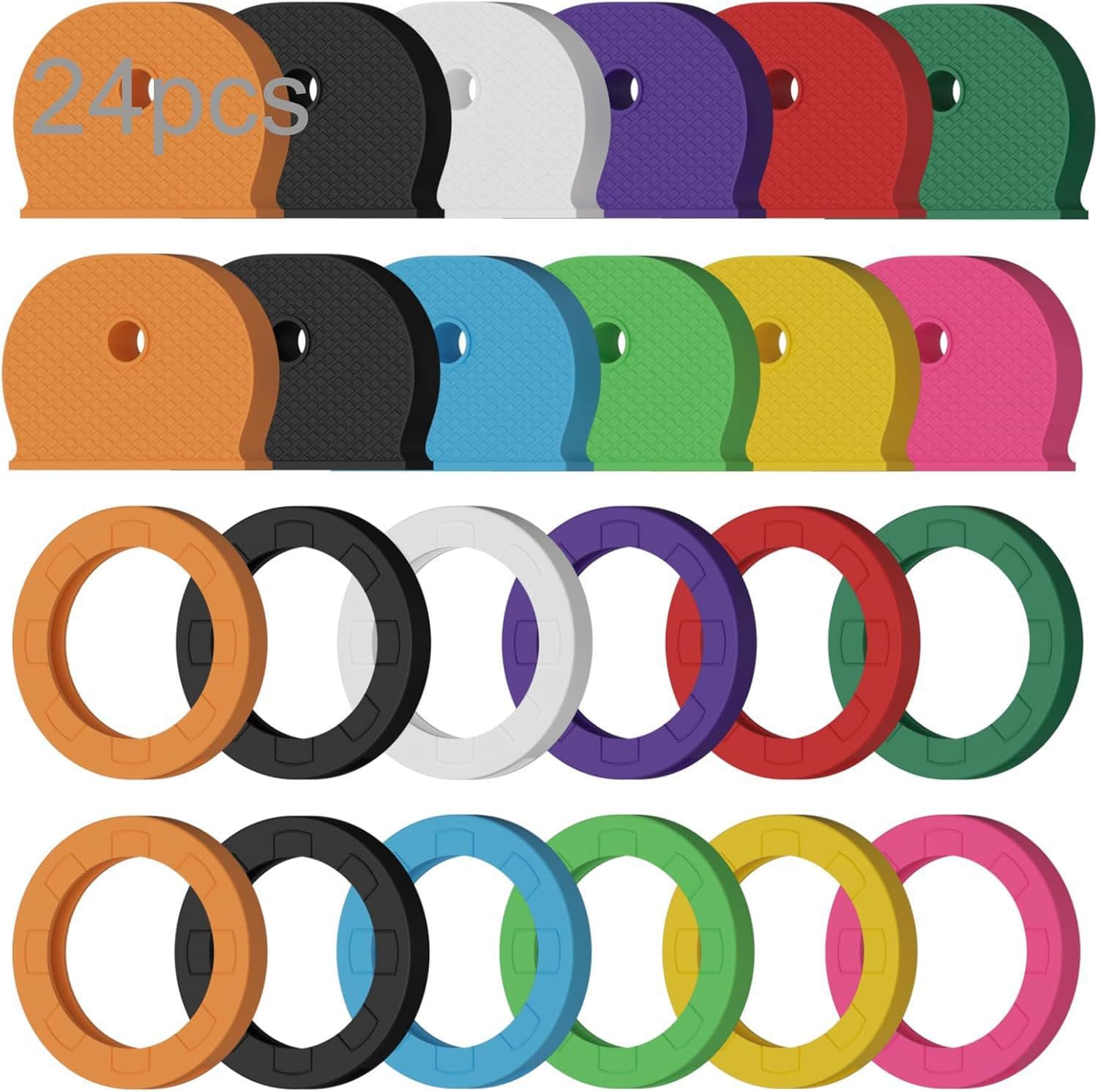 Cross-border House Colorful Key Cover Key Holder Key Cap Colorful Plastic Key Cover, Key Identifier