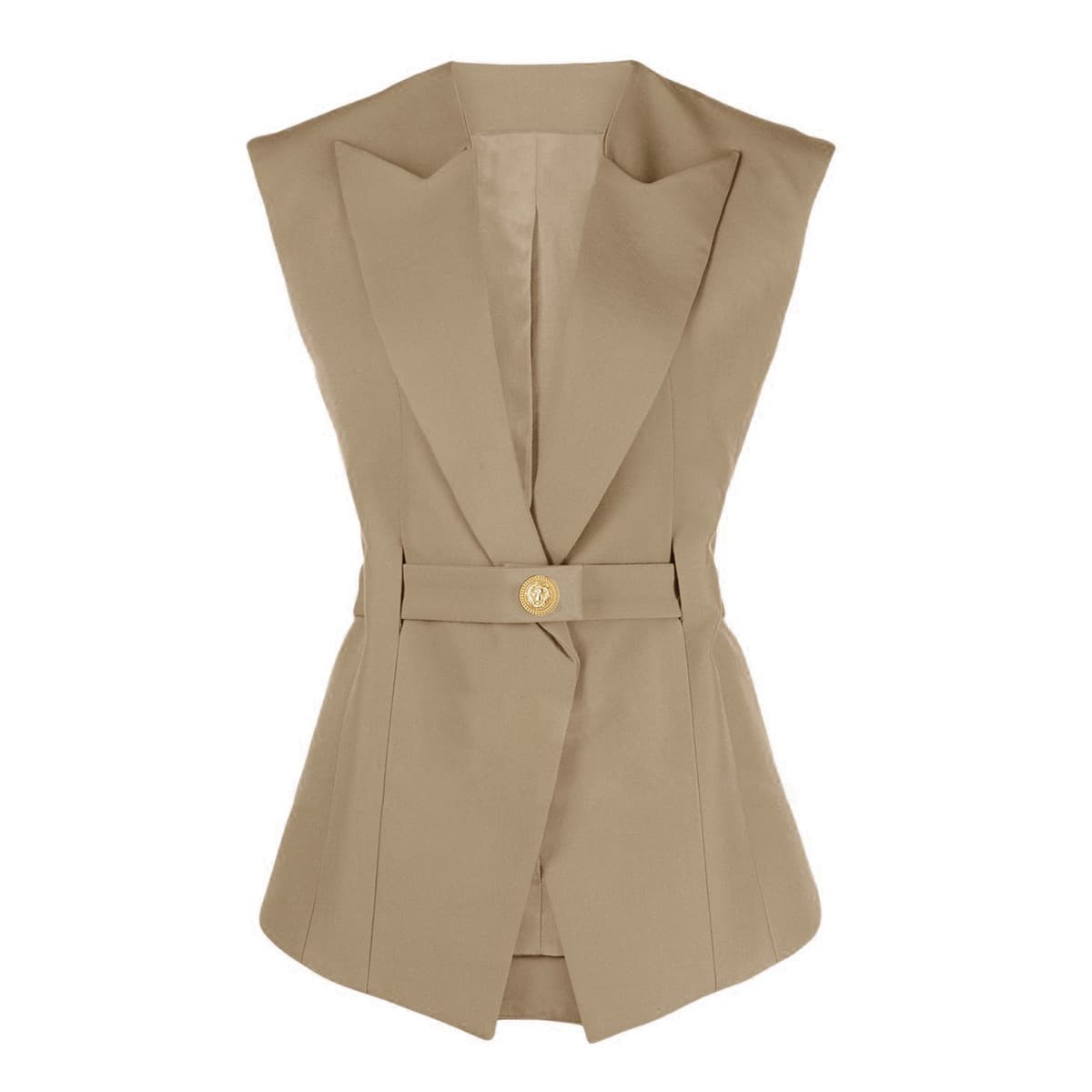 2361 In Stock Summer New Fashionable High-End Sleeveless Slim Fit Commuter Women's Suit Vest
