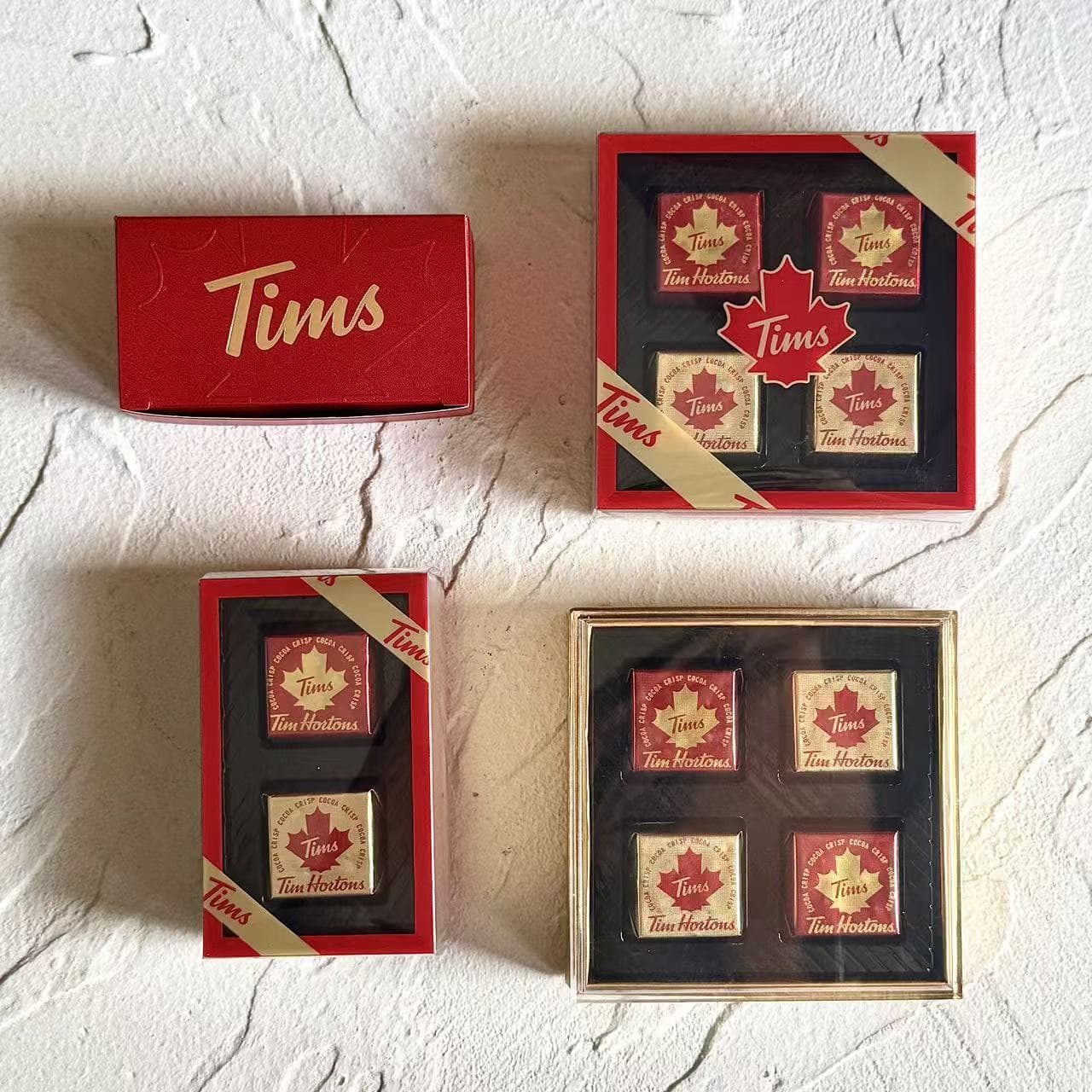 TIMS Cocoa Crispy Chocolate 24-Pack Wedding Gift Candy Box, Wedding Return Gift Table Candy, Bridesmaid