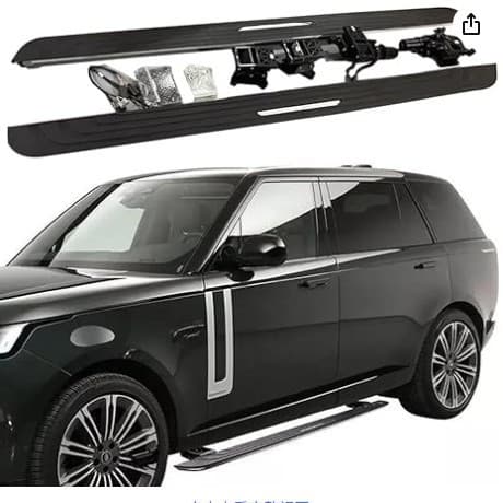 Deployable Side Steps for Land Rover Range Rover 2023 2024 SWB Electric Side Steps Step Aluminum Black